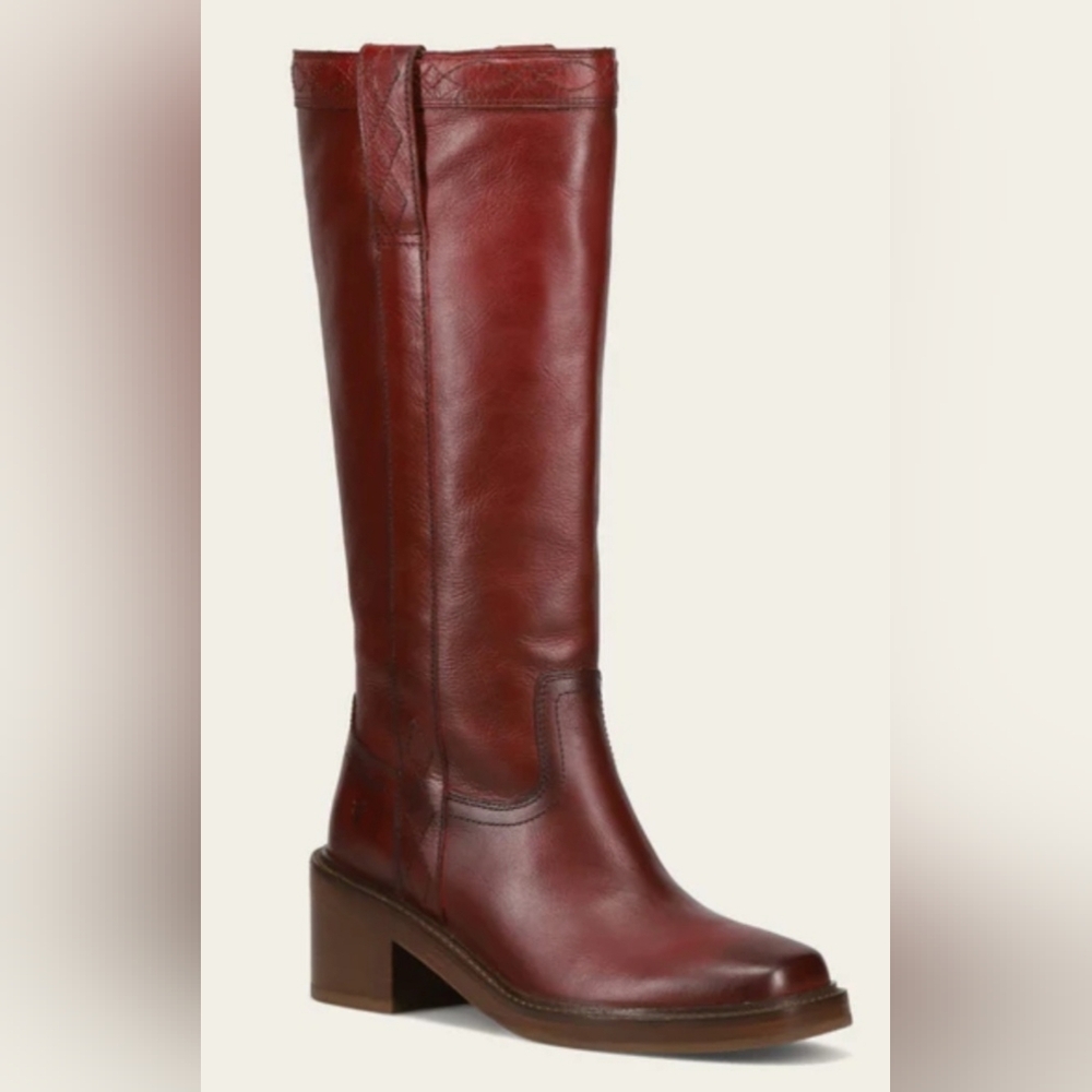 Frye Kate Pull-On Boots Merlot Sz 8.5